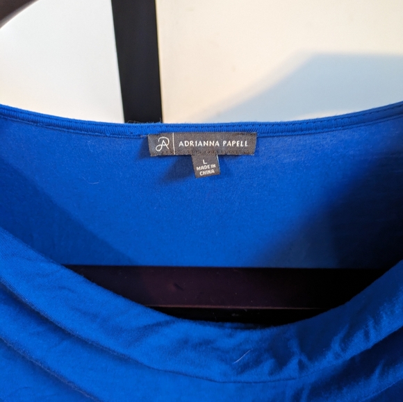 Adrian papel blue long sleep top size large - Picture 4 of 8